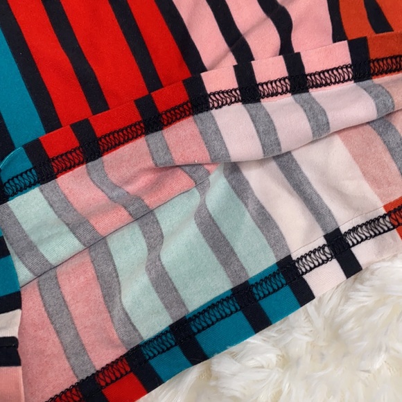 Derek Heart Red Pink Black Stripe Tube Top Size Medium - Picture 6 of 6